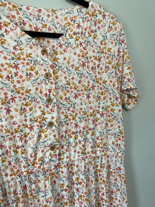 RTS - Spring Floral Rib Button Maxi Dress